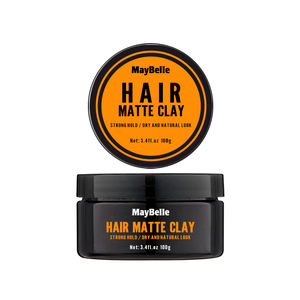 Argilla pomata per capelli da uomo di fabbrica tenuta forte con <span class=keywords><strong>Gel</strong></span> di pasta per capelli testurizzante opaco - Product Image 2