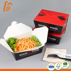 Empaquetado de alimentos para llevar personalizado desechable encerado Kraft HotDog pollo patatas fritas cartón Tarjeta de papel Taco hamburguesa para llevar caja - Product Image 4