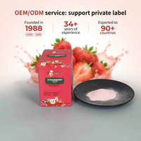 Fruit Flavor Instant Drink Powder Strawberry Juice Powder Pineapple Banana Grapes Orange Boxes Bags Bulk
