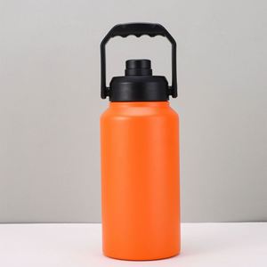 Bouteille isotherme en acier inoxydable de grande capacité 3,8 L (128 oz) avec compartiment pour glaçons – Carafe à eau froide - Product Image 6