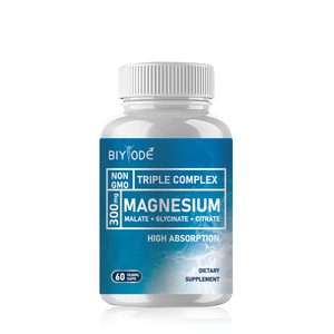 Cápsulas de glicinato de magnesio, suplementos sanitarios de fábrica Jiabeikang, duermen mejor y productos para la salud muscular - Product Image 1