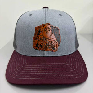 Casquette de camionneur personnalisée de haute qualité en cuir, 6 panneaux, casquette de camionneur personnalisée, Gorra, maille, snapback, 511, casquette de camionneur pour hommes - Product Image 1