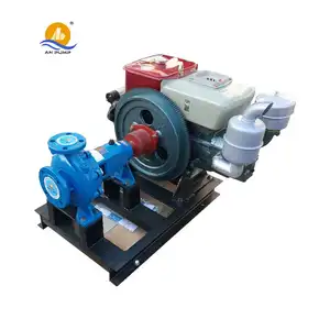 Pompe à eau diesel centrifuge à haute pression, système d'irrigation agricole de 6 pouces 100 hp