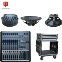 Système de sonorisation DJ professionnel T.I PRO AUDIO avec enceinte de 15 pouces, amplificateur, mixeur et microphone (coque métallique)