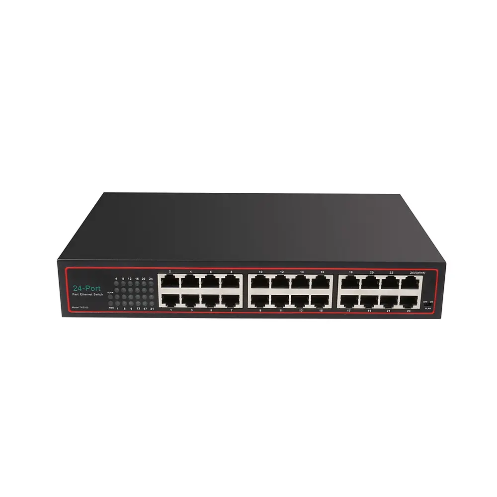 24 Ports Fast Network Switch For Ethernet