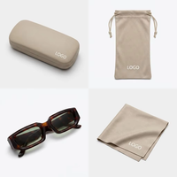 Gafas de Sol de Lujo con Armazón Grueso, Protección UV 100%, Forma Rectangular, Diseño Hecho a Mano, Fabricante Personalizado, Logotipo Personalizado para Viajes