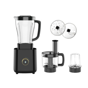 Mixeur alimentaire professionnel compact à faible consommation d'énergie, pour usage commercial et domestique, lames en acier inoxydable, 2 vitesses, pot en verre HF-918 - Product Image 3