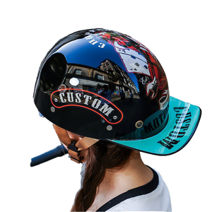 Casco Abierto Unisex ALPINES FOX, Resistente, con Hebilla de ABS, para Motocicleta, para Hombre y Mujer - Product Image 4