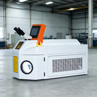 Soudeuse à froid portative de bureau blanche 200W pour bijoux, fonctionnement manuel, source laser Mitsubishi 0,1-10ms