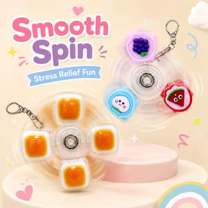 Portachiavi Fidget Spinner a Forma <span class=keywords><strong>di</strong></span> Frutta, Antistress Sensoriale, Ciondolo per Borsa, <span class=keywords><strong>Regalo</strong></span>, Vendita Calda all'Ingrosso dalla Fabbrica - Product Image 2
