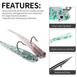 Cebo de simulación de pez suave de 70mm y 5G, paquete de pescado suave de plomo simulado, pescado de plomo, Wei Hai, venta al por mayor - Product Image 4