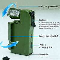 G5 EDC Senter Mini LED Portabel Multifungsi yang Dapat Diisi Ulang untuk Mendaki di Luar Ruangan Tahan Air
