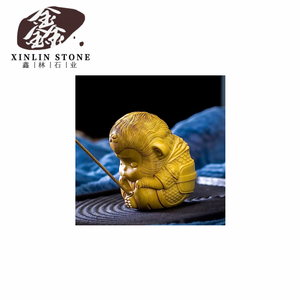 Design Créatif Mignon <span class=keywords><strong>Petit</strong></span> Singe Sculpture Sur Bois Feng Shui Salon Xiangsai Sun Wukong <span class=keywords><strong>Bouddha</strong></span> Zen - Product Image 4