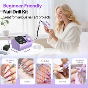 45000 RPM Nail Drill Machine Professional Electric Nail Drill Corded Nail Drills Kit with Low Noise &amp; LED Display - Product Image 5
