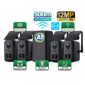 UBOX 4CH Solar Security CCTV <b>Camera</b> System 12MP AI PIR Human Detection Night Vision IP66 Outdoor Surveillance <b>Camera</b> Kit - Product Image 1