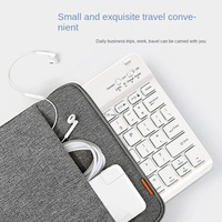 Nouveau clavier USB sans fil ergonomique ultra-mince à 78 touches, rechargeable, compact, à échange à chaud, avec connecteur Type-C et infrarouge, en plastique, à structure ciseaux
