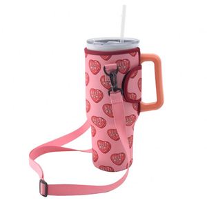 Vaso Térmico Personalizado de Neopreno de 40 oz para Café Helado con Funda Portátil para Tazas y Cubierta para Portavasos - Product Image 4