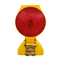 Luz de Advertencia Solar de 8 LED con 3 Modos de Luz (Amarillo, Rojo, Azul), Protección IP65, Resistente a Impactos, para Montaje en Suelo, Ideal para Conos de Construcción en Carreteras