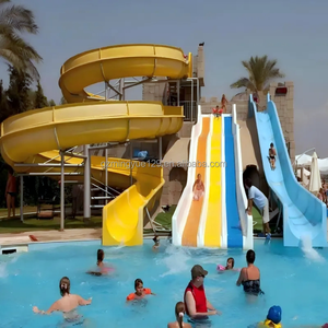 Scivolo d'Acqua in Vetroresina per Parchi Acquatici e Piscine, Attrezzatura per Divertimento Familiare o Scolastico - Product Image 6