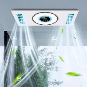 SAA CE impermeabile telecomando intelligente bagno e cucina ventilazione riscaldatore a soffitto con luce a LED