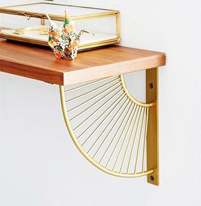 GQK Modern Design Z-Shaped Wall-Mounted <b>Metal</b> Storage Rack Partition Single Board Support Bracket Iron Cabinet Contemporary Easy - Product Image 5