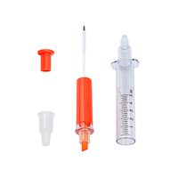 BECOL Stylo Marqueur Surligneur Créatif pour Étudiants en Gros 2 en 1 Stylo à Double Tête en Forme de Seringue Stylo à Bille pour Étudiants