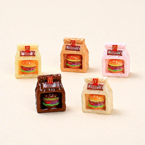 Bolsas <span class=keywords><strong>de</strong></span> Hamburguesas en Miniatura, Modelo <span class=keywords><strong>de</strong></span> Resina, Accesorio para <span class=keywords><strong>Casa</strong></span> <span class=keywords><strong>de</strong></span> <span class=keywords><strong>Muñecas</strong></span>, Regalo Promocional - Product Image 1