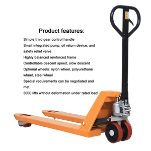 Tay Xe Tải Pallet Thủy Lực Của Nhãn Hiệu Pallet Jack Xử Lý Vật Liệu Công Cụ 2 Tấn Tay Xe Tải Pallet