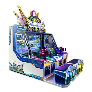 Machine de jeu d'arcade attrayante pour enfants, tir à l'eau pour quatre joueurs, à monnayeur, avec prise en charge de la langue anglaise - Product Image 4