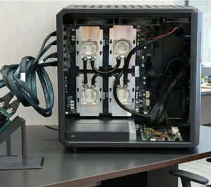 4 * GPU V100 large capacity v100 16gb 32gb 4 gpu liquid cooling external <b>computing</b> expansion device - Product Image 4