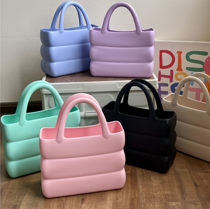 <span class=keywords><strong>Sac</strong></span> fourre-tout décontracté en EVA et silicone de haute qualité, <span class=keywords><strong>grand</strong></span> ou moyen, pour la plage, pour femmes, camping en plein air, avec impression de logo personnalisé, <span class=keywords><strong>sac</strong></span> à bandoulière - Product Image 5
