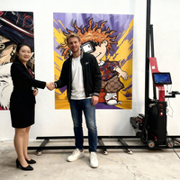 Impresora de Pared con Conexión de Cable Flexible para Murales de Vestíbulos de Hotel y Marca de Cafeterías, Certificación CE