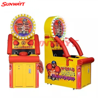 Machine de jeu d'arcade de boxe à monnayeur, avec fonctions de frappe, de coup de pied et de tir, pour entraînement de force Hercules, construction en plastique et métal, version anglaise