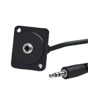 D-Type Headphone Female To Female Extension Cable Module Wall Panel Mount Connector In-Line Coupler Keystone Jack