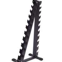 Triangle haltère petit support de stockage Fitness haltère support de stockage robuste en acier massif support poids supports