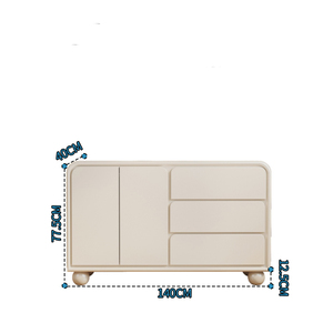 Antique Design <strong>Top</strong> Quality Dining Room Furniture White Distress Block Printed Unique <strong>Side</strong> <strong>Board</strong> Indian Wood Sideboard - Product Image 6