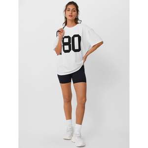 2025 été surdimensionné entraînement t-shirts pour femmes à la mode reine graphique t-shirts à manches courtes décontracté hauts respirant grande taille vêtements - Product Image 4