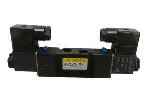 Heiß verkauf MYPC 4V Serie AC 4.5VA DC3W 5/<span class=keywords><strong>2</strong></span> 5/3 5-Wege-pneumatisches Magnetventil mit Feder rückstellung - Product Image 2