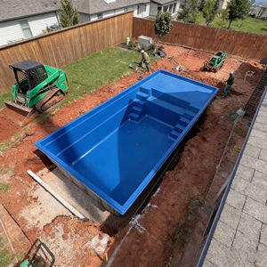 โรงงานผลิตสระว่ายน้ำขนาดใหญ่หรูหราพร้อมระบบกรองและกระเบื้องโมเสค สำหรับสวนกลางแจ้ง เหมาะสำหรับครอบครัว ติดตั้งง่าย สั่งทำได้ - Product Image 2