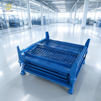 Bacs de rangement pliables en acier thermolaqué personnalisés Easylink, grande capacité 1500 kg, conteneur de chargement pliable OEM