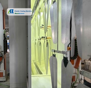 Nouvelle ligne de production de pulvérisation électrostatique automatique, ligne de peinture en poudre intelligente pour <span class=keywords><strong>meubles</strong></span> en acier, clôtures extérieures - Product Image 3