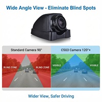 Camera op maat gemaakt 9-36v 720p 1080p Nachtzicht Waterdicht Achteruitkijkspiegel Vooruitkijkspiegel Zijuitkijkspiegel AHD Universele Mini Verborgen Camera voor