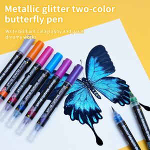 Nhấp nháy mềm-tip kim loại đánh dấu không thấm nước phác thảo long lanh Acrylic bút cho sinh viên thiết kế đặc biệt thiết lập cho bức tranh viết - Product Image 3