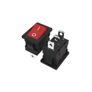 KCD1 21X15mm Rocker Switch ON-OFF 2 Position Power Switch 2Pin 6A/250VAC 10A/125VAC Red Blue Green Yellow Black White