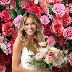 Fondo de fotografía de rosas florales para bodas cumpleaños duchas celebraciones del Día de la madre - Product Image 1