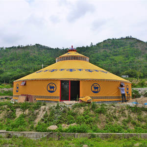 10 متر قماش المنغولية يورت جرس التخييم المنغولية التجارة خيمة للماء - Product Image 2