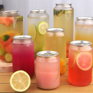 Disposable Transparent <strong>PET</strong> Soft Drinks <strong>PET</strong> Beer <strong>Bottle</strong> Can 350ml 500ml 650ml Ring-Pull Aluminum Cap For Soda Juice Tea - Product Image 6