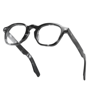 Montures de lunettes unisexes en acétate, rectangulaires, anti-lumière bleue, charnières à ressort, motif cachemire, légères, de luxe, pour jeunes - Product Image 1