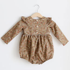 Manches longues 40lucamping randonnée sac à dos par fille vêtements à volants barboteuse Oper entièrement tissé bébé filles automne enfants barboteuses soutien - Product Image 3