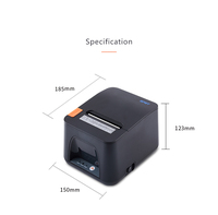 Impresora Térmica de Recibos de Alta Calidad para Restaurantes, 80mm, Inalámbrica, WIFI/BT, con Cortador Automático, para Punto de Venta